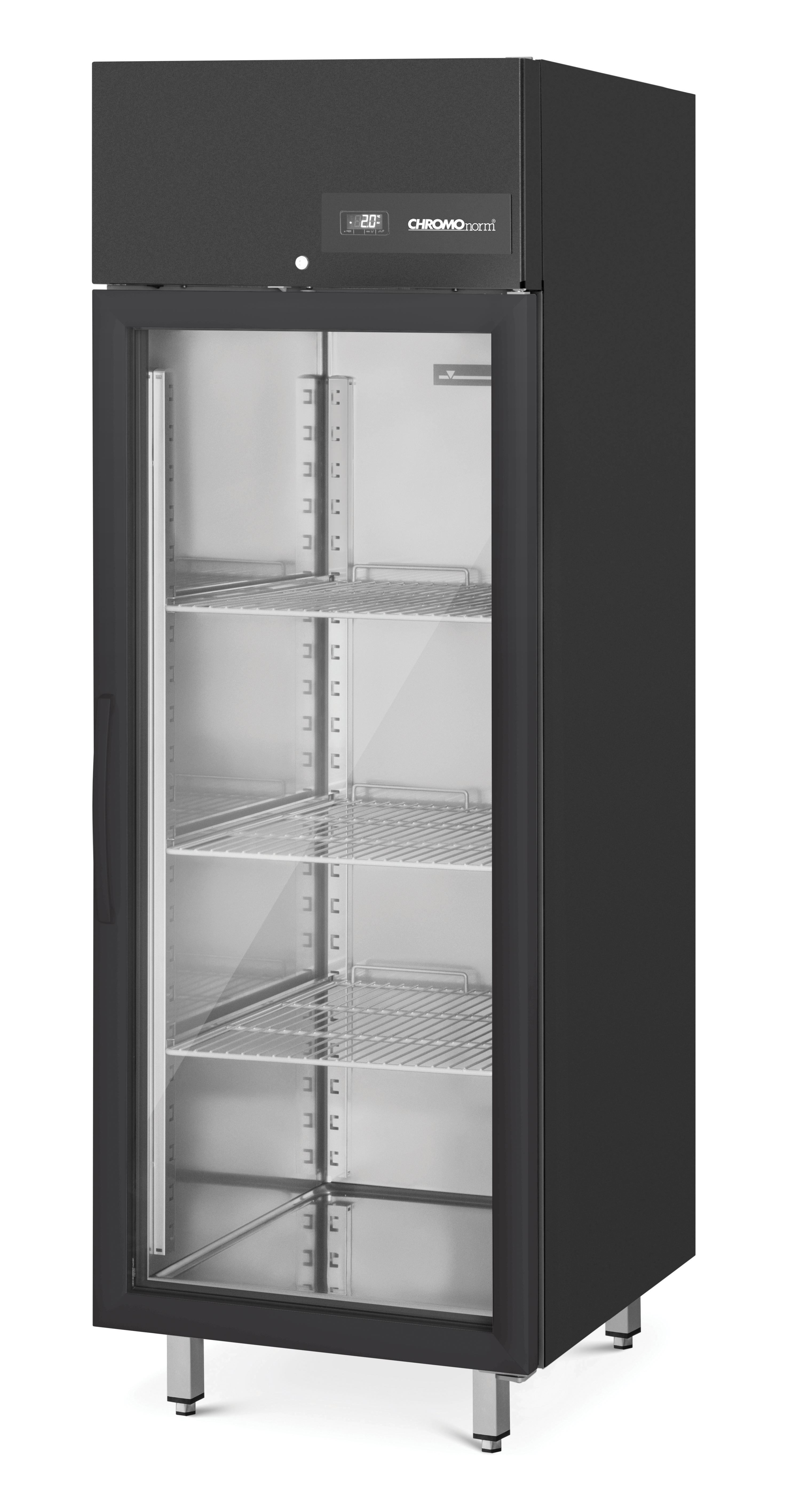 STAR-BLACK - Tiefkühlschrank BR 650 GN 2/1 Glastür, Steckerfertig