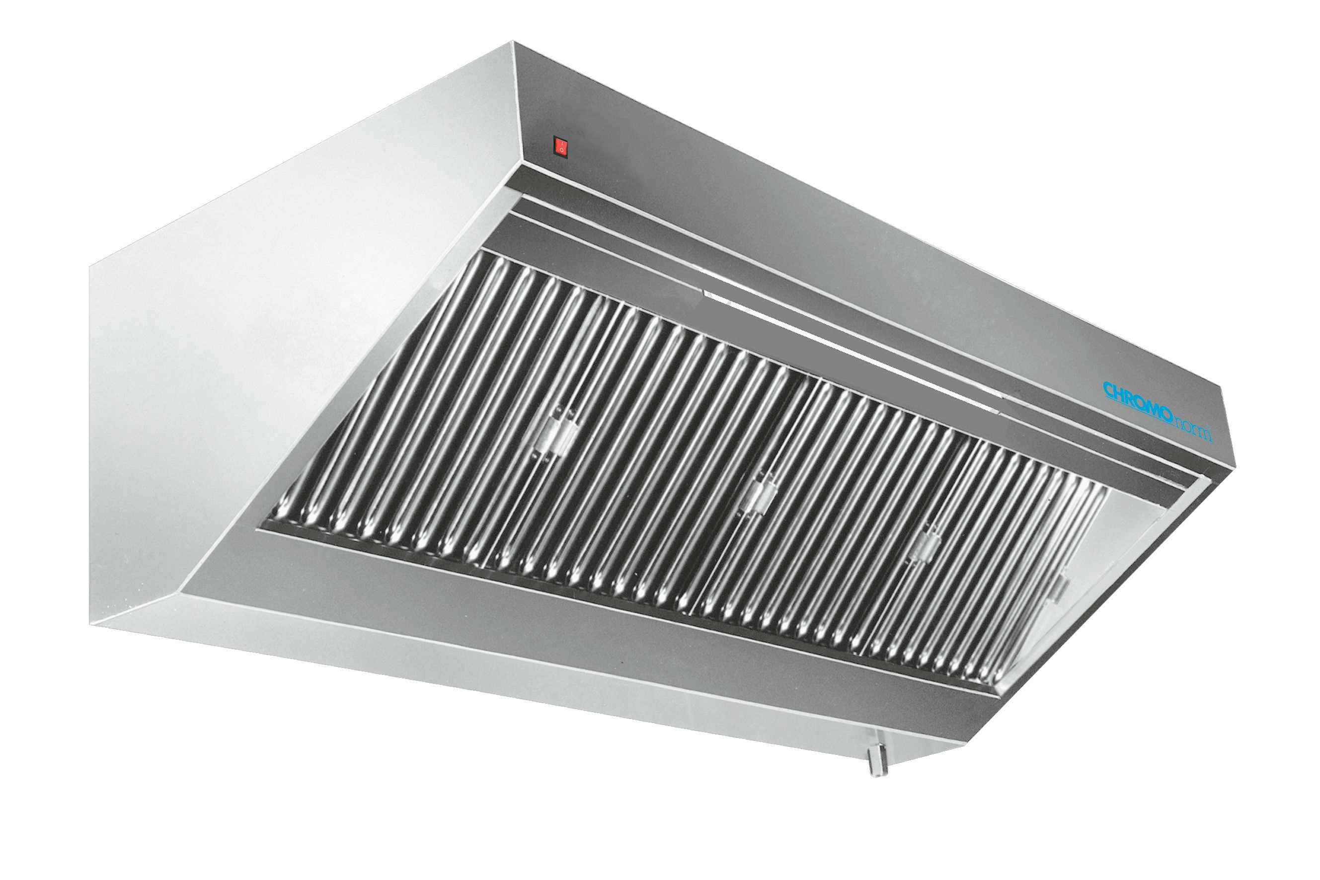 Wandhaube -L 2600mm mit LED-Einbaubeleuchtung