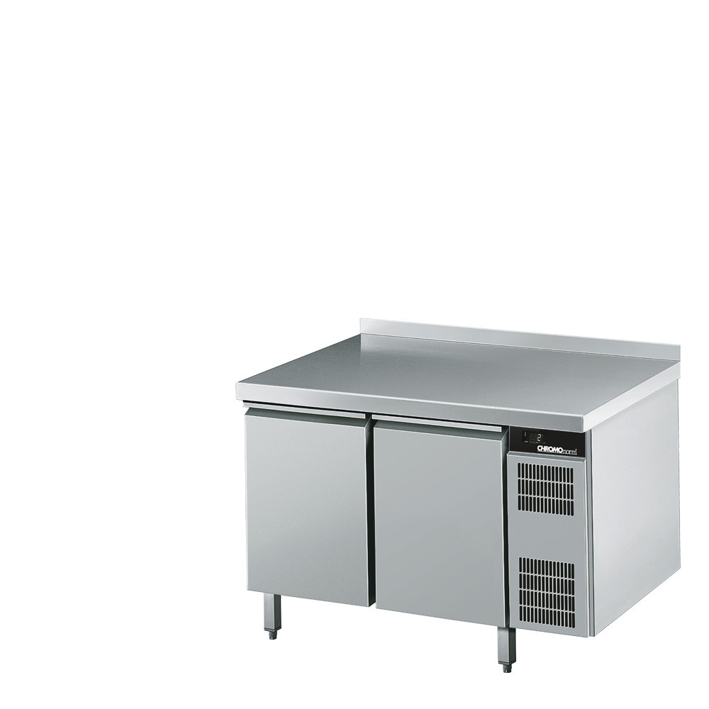 Bäckerei-Kühltisch EN4060, 2 Türen, mit Tischpl, hinten auf, Zentralkühlung