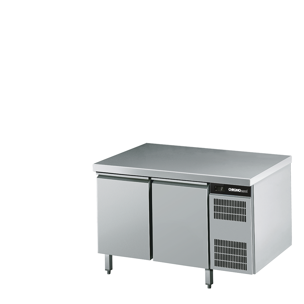 Bäckerei-Kühltisch EN4060, 2 Türen, mit Tischpl, allseits ab, Steckerfertig